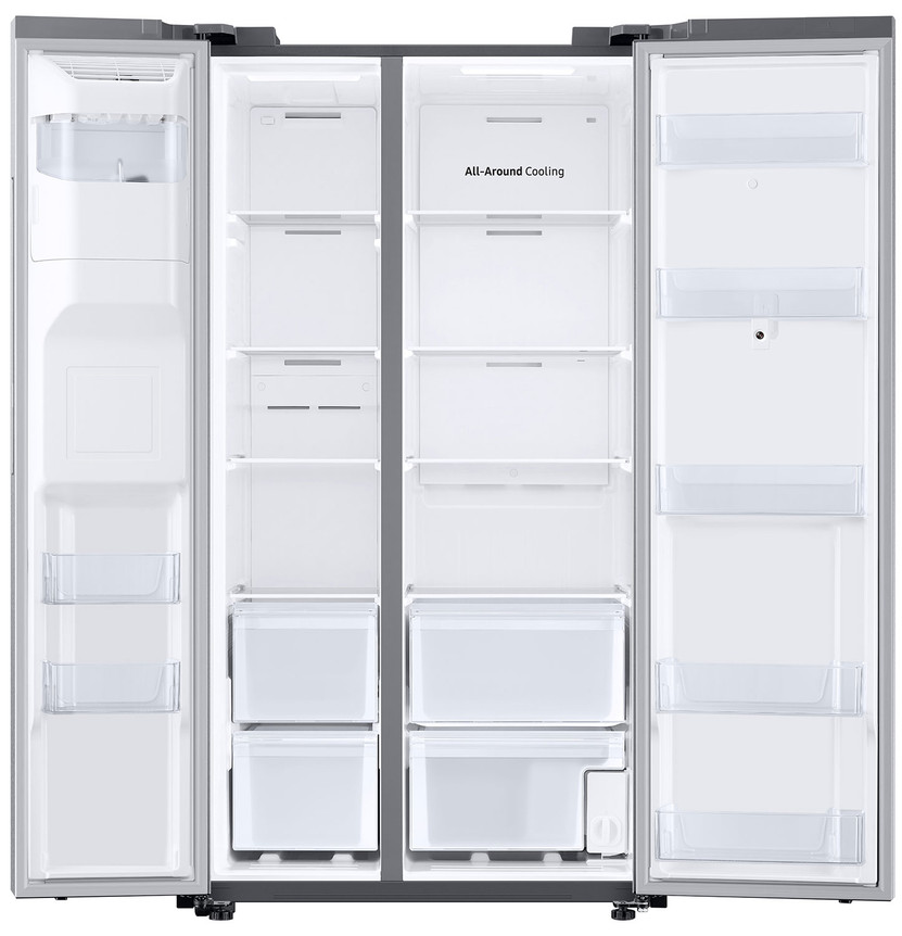 Samsung 26.7 Cu. Ft. Side-By-Side Refrigerator 36-Inch Wide in Fingerprint Resistant Stainless Steel