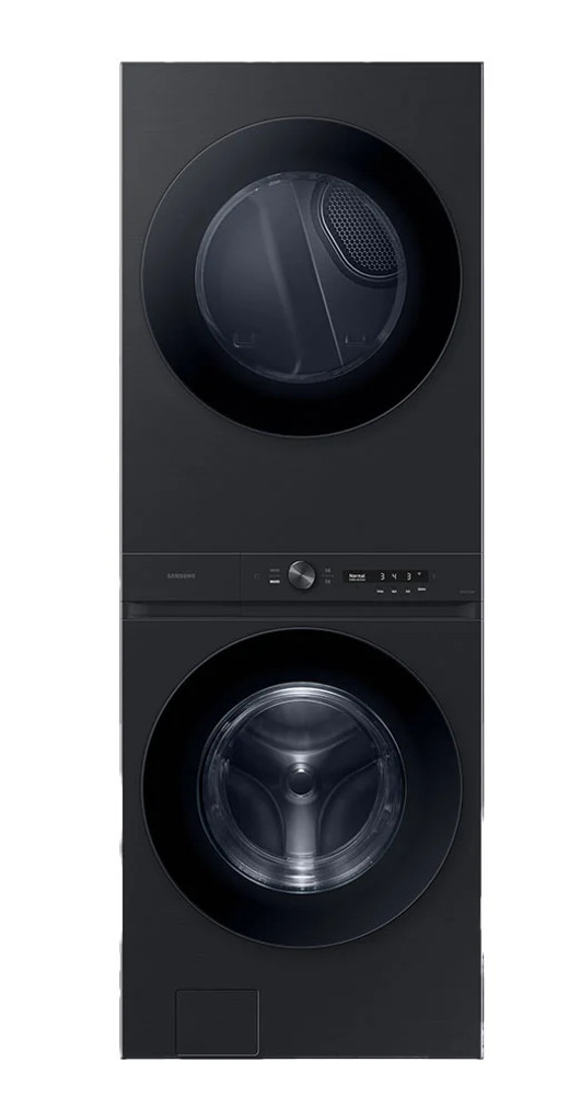 Samsung Washer And Electric Dryer Bespoke AI Laundry Hub In Brushed Black