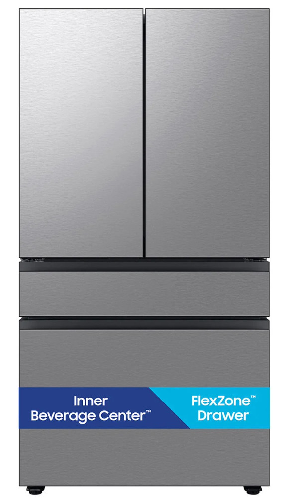 Samsung Bespoke 29 Cu. Ft. 4-Door French Door Refrigerator 36-Inch Wide in Fingerprint Resistant Stainless Steel