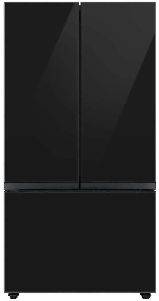 Samsung Charcoal Glass BESPOKE 3-Door French Door Refrigerator Bottom Panel
