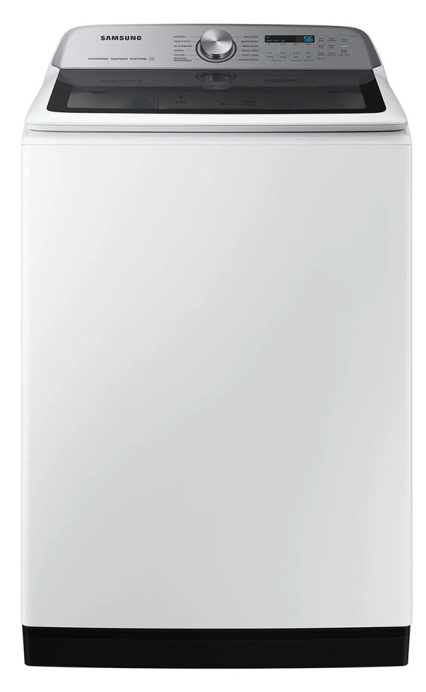 Samsung 5.5 Cu. Ft. Smart Top Load Washer With Super Speed Wash In White