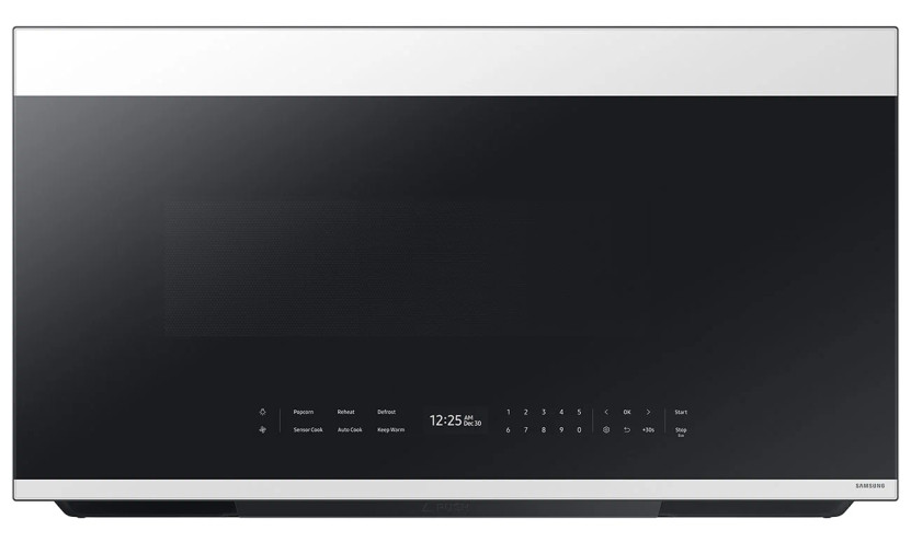 Samsung Microwave Over-The-Range 2.1 Cu. Ft. Bespoke In White Glass