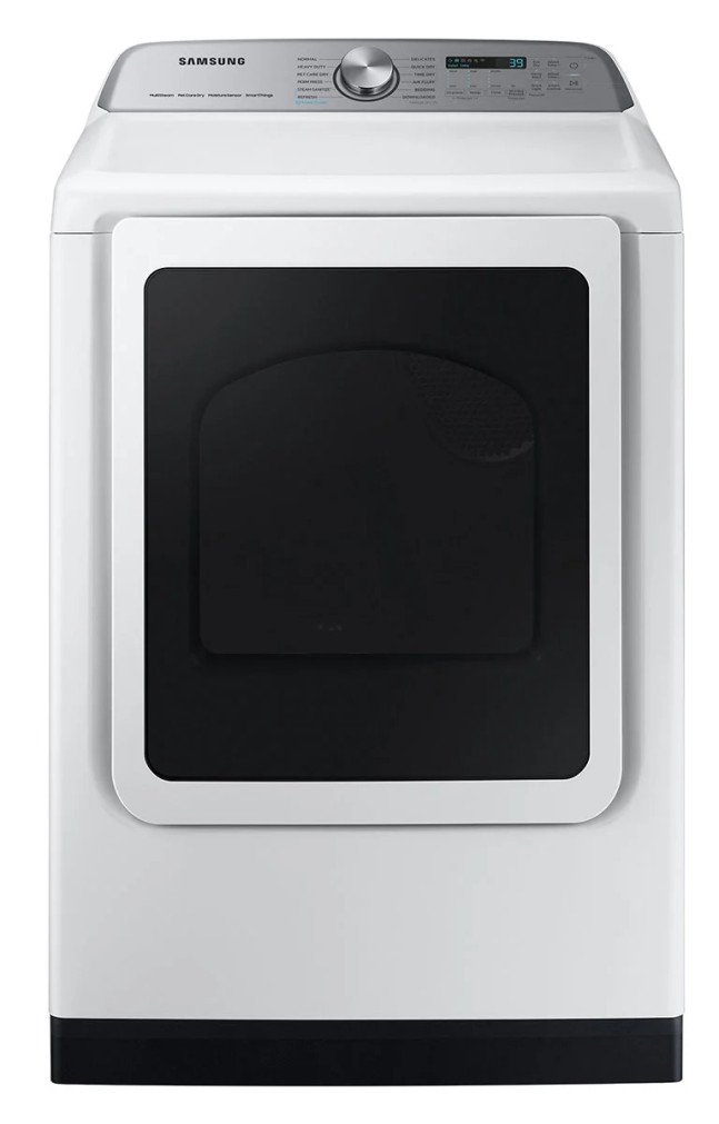 Samsung 7.4 Cu. Ft. Smart Electric Dryer With Steam Sanitize In White