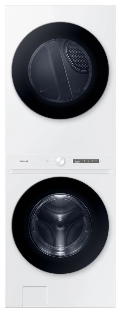 Samsung Washer And Electric Dryer Bespoke AI Laundry Hub in White