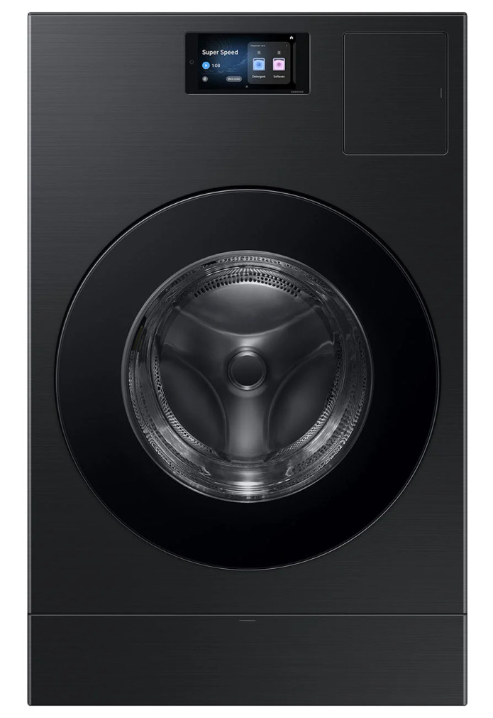 Samsung Bespoke 5.3 Cu. Ft. AI Vented Laundry Combo Washer and Electric Dryer in Brushed Black