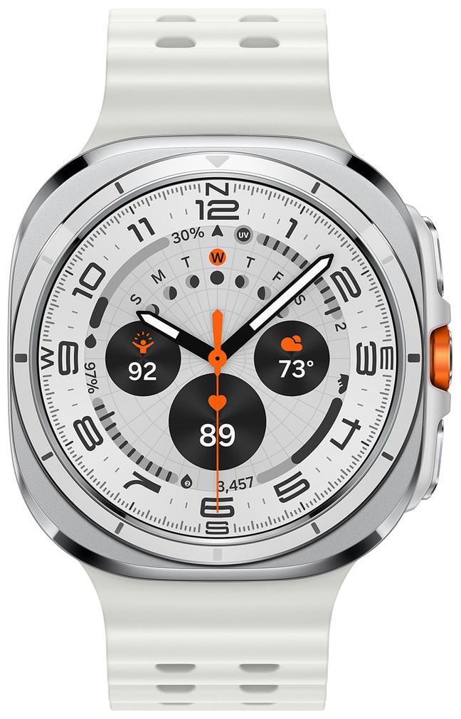 Samsung Galaxy Watch Ultra Smartwatch 47mm LTE Titanium White Case with ML White Marine Band