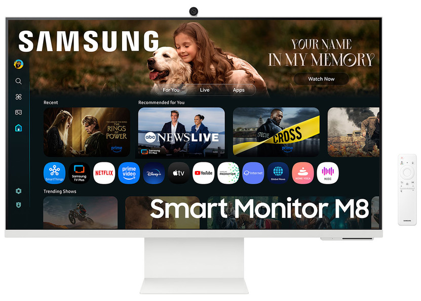 Samsung M8 M80F Smart Monitor 32-inch 4K with Samsung Vision AI in Warm White