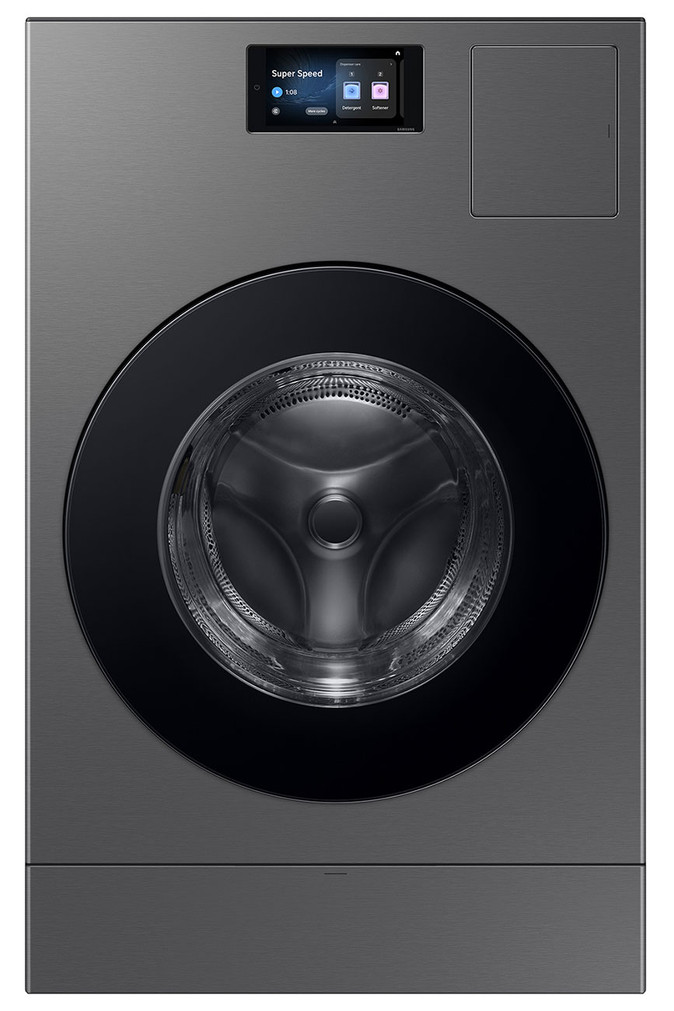 Samsung Bespoke 5.3 Cu. Ft. AI Vented Laundry Combo Washer and Electric Dryer in Dark Steel