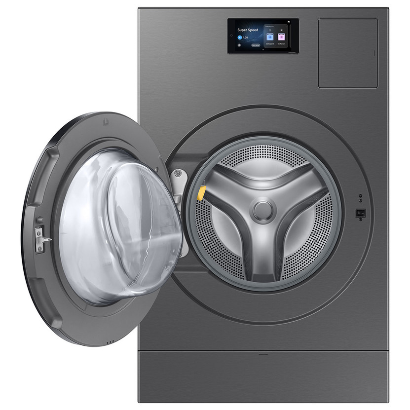 Samsung Bespoke 5.3 Cu. Ft. AI Vented Laundry Combo Washer and Electric Dryer in Dark Steel