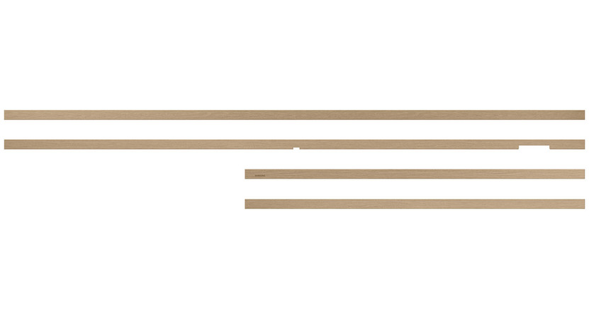 Samsung 85-inch The Frame Customizable Bezel in Modern Teak