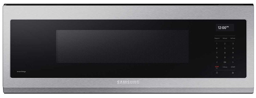 Samsung 1.1 Cu. Ft. Fingerprint Resistant Stainless Steel Smart SLIM Over-The-Range Microwave With 550 CFM Ventilation, Wi-Fi  Voice Control