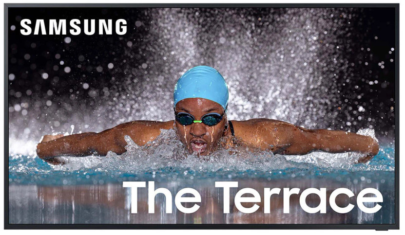 Samsung The Terrace LST7D Outdoor TV QLED 75-Inch Partial Sun 4K Smart in Black