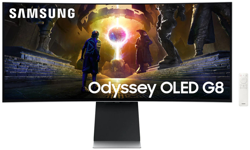 Samsung Odyssey OLED G8 G85SD Gaming Monitor 34-Inch Ultra-WQHD 175Hz 0.03ms Curved in Silver