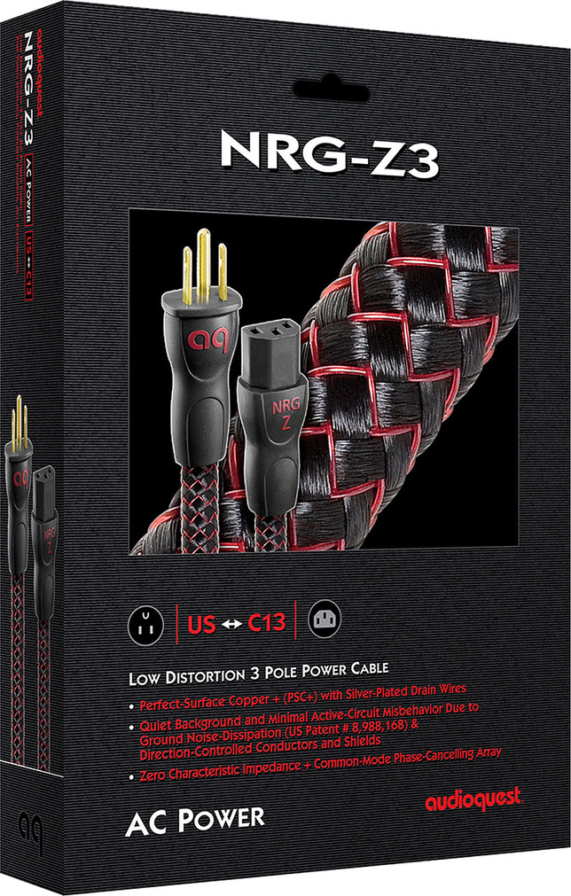 AudioQuest NRG Series 3.3 Feet Low Distortion 3 Pole AC Power Cable