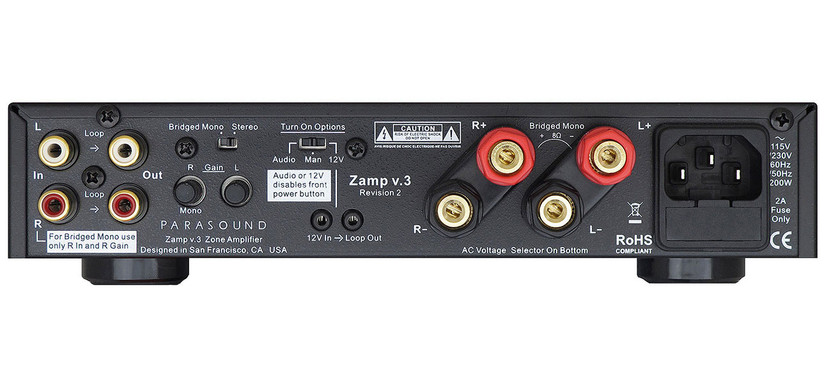Parasound Zamp V.3 Two Channel Zone Amplifier