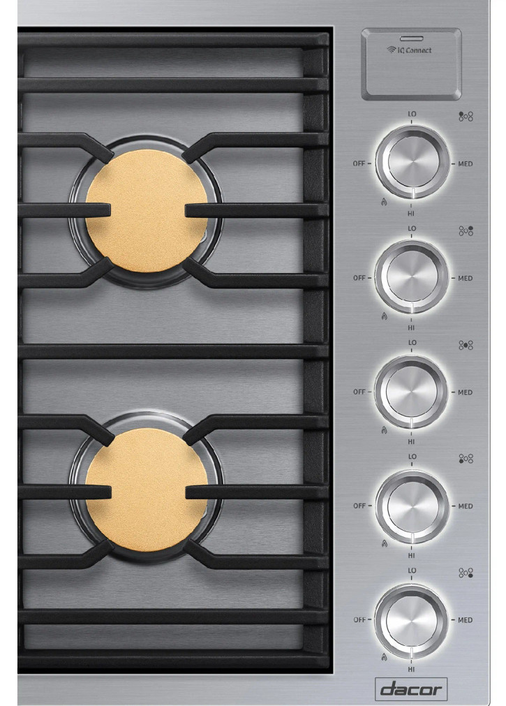 Dacor Contemporary 36 Stainless Steel Natural Gas Cooktop