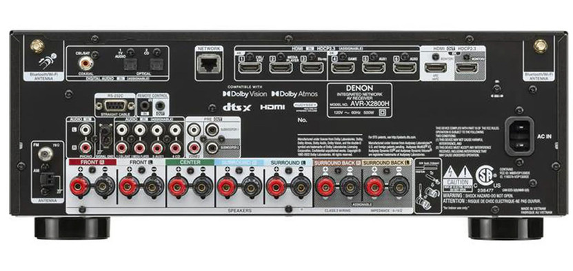 Denon Black 7.2-Channel 8K AV Receiver