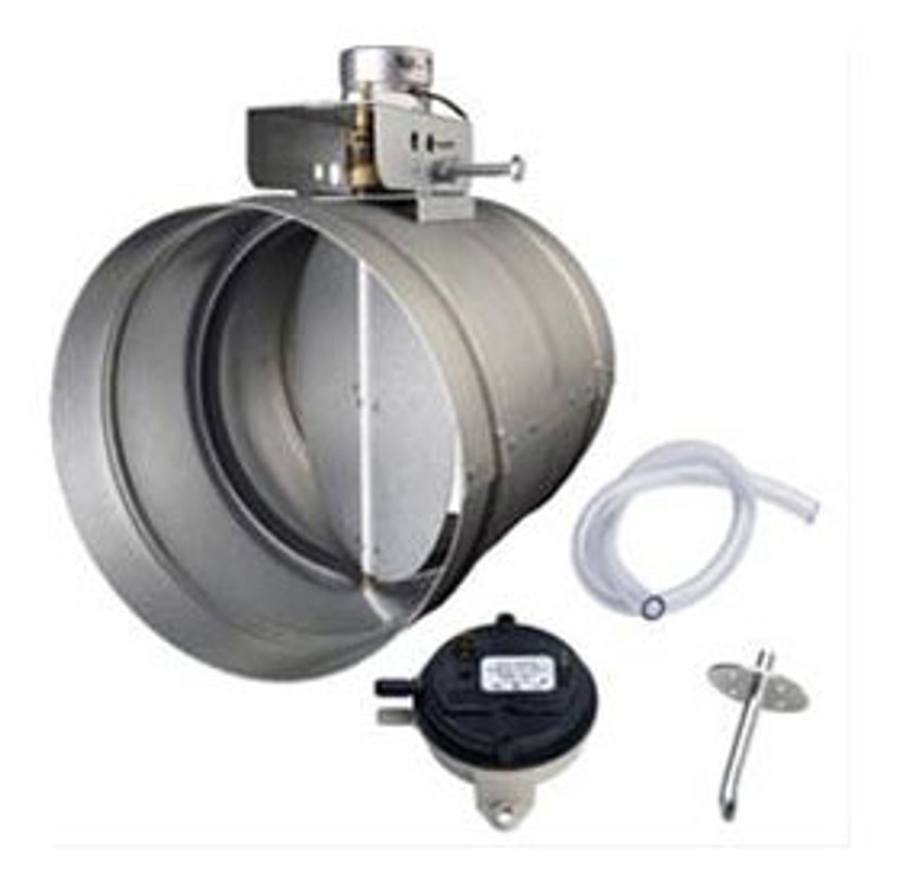 Broan 8 Universal Automatic Make-Up Air Damper With Pressure Sensor Kit
