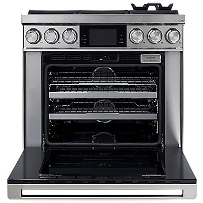 Dacor Contemporary 36 In. Dual-Fuel Steam Range in Stainless Steel