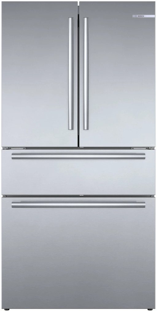 Bosch 800 Series 20.5 Cu. Ft. Counter-Depth 4-Door Refrigerator 36-Inch Wide in Stainless Steel (1)