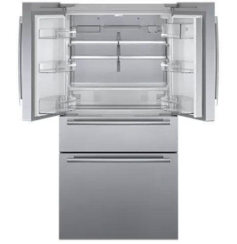 Bosch 800 Series 20.5 Cu. Ft. Counter-Depth 4-Door Refrigerator 36-Inch Wide in Stainless Steel (1)