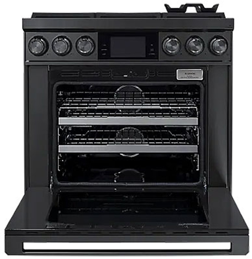 Dacor Contemporary 36 In. Dual-Fuel Steam Range in Graphite Stainless Steel