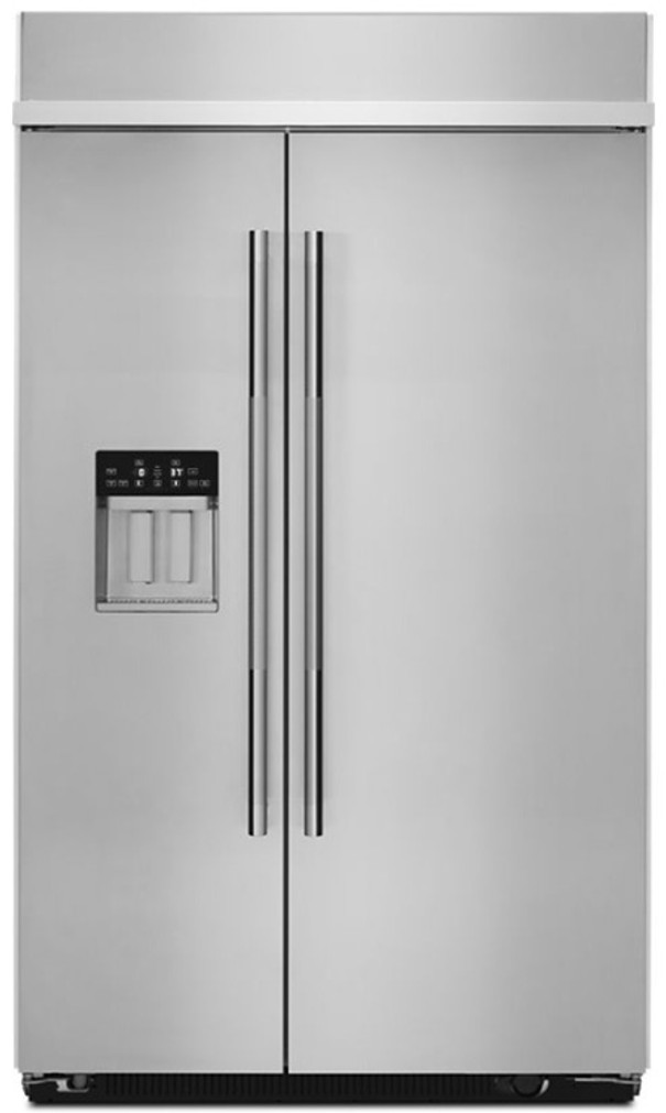 JennAir RISE 29.4 Cu. Ft. Built-In Side-By-Side Refrigerator With External Ice And Water 48-Inch Wide in Stainless Steel