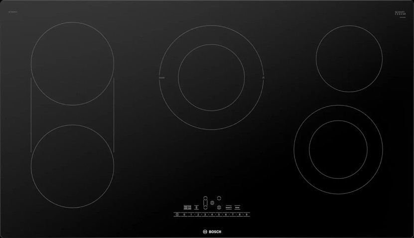 Bosch ADA 800 Series 36 Black Frameless Electric Cooktop