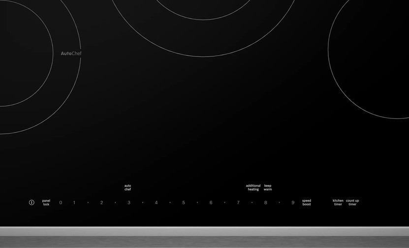 Bosch ADA Benchmark Series 30 Black With Stainless Steel Frame Electric Cooktop