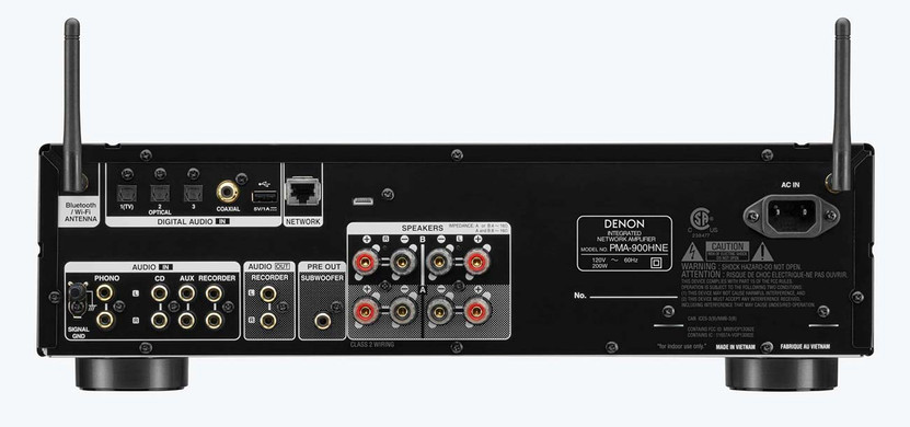 Denon Black Integrated Network Amplifier w HEOS Built-In Music Streaming