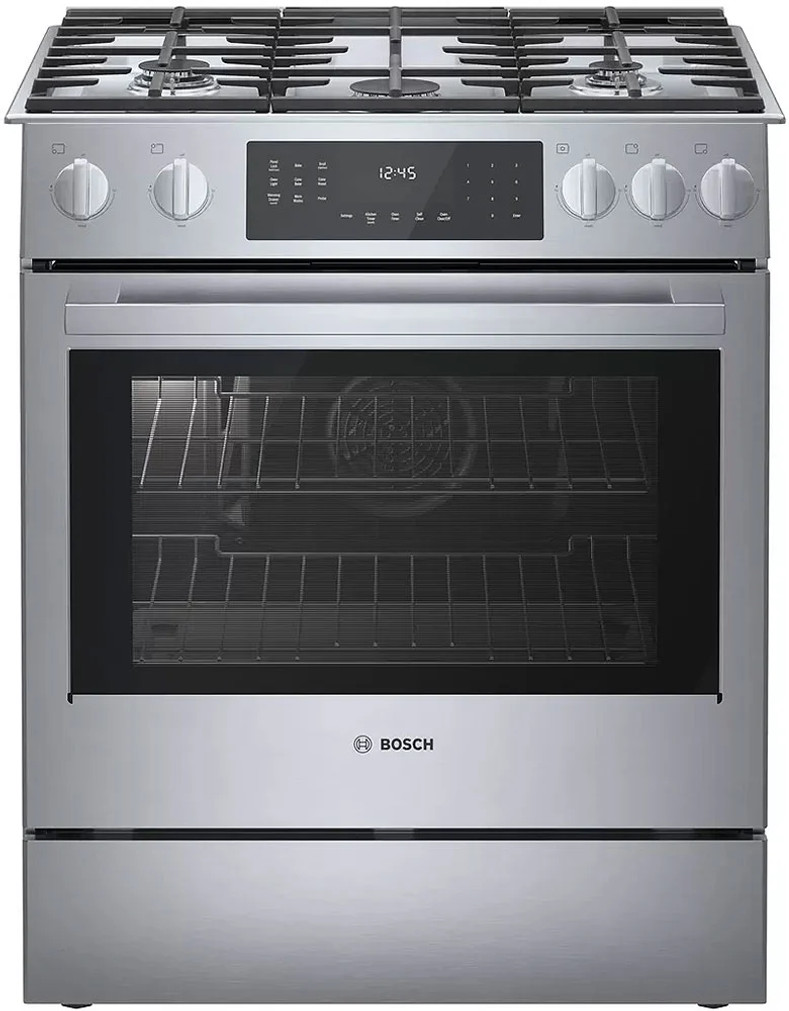 Bosch Benchmark Series 30 In. Stainless Steel Slide-In Gas Range