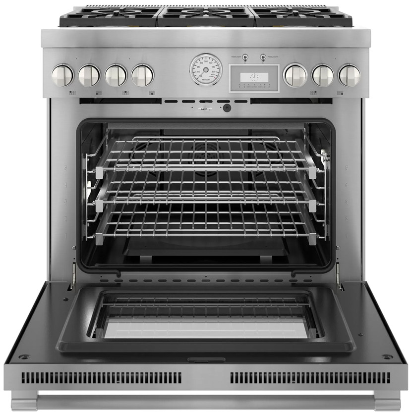 Thermador Pro Grand 36 In. Stainless Steel Commercial Depth Dual Fuel Range