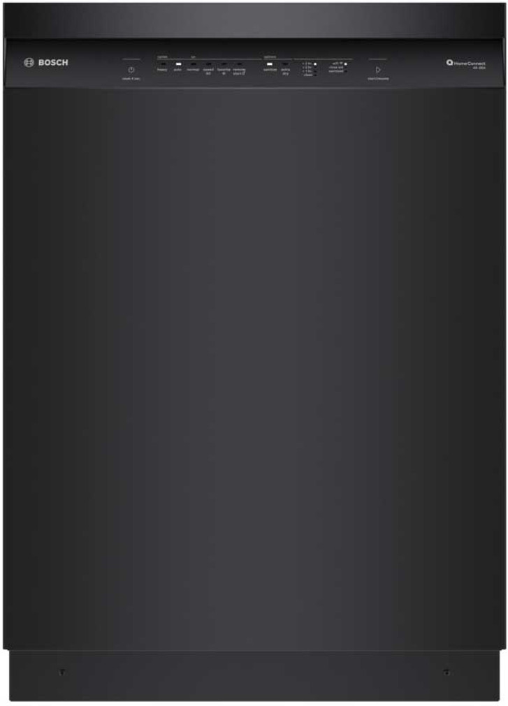 Bosch 100 Series Dishwasher Recessed Handle 24 Inch in Black