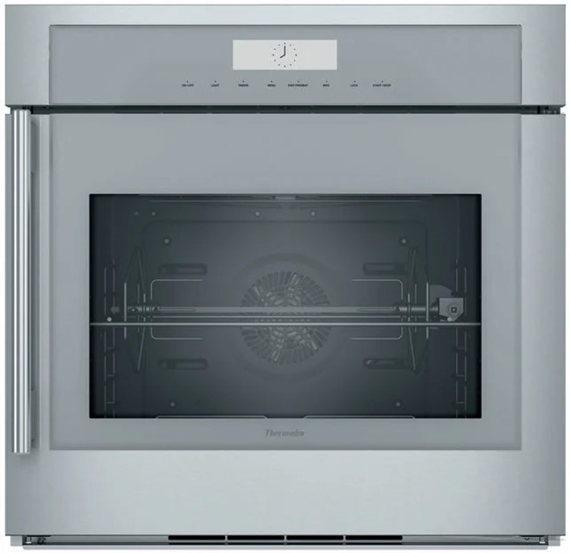 Thermador ADA Masterpiece Series 30 Gray Glass On Stainless Steel Right Hinge Single Built-In Oven