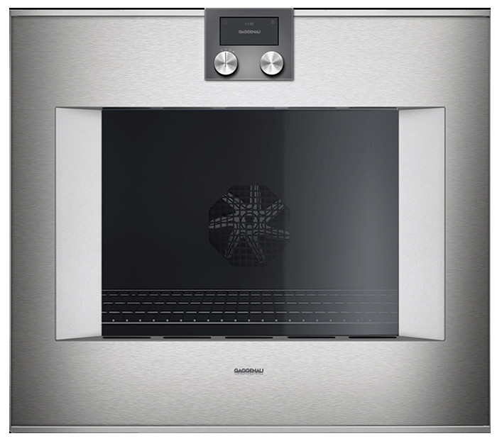 Gaggenau 400 Series 30 Stainless Steel Left-Hinge Smart Single Wall Oven