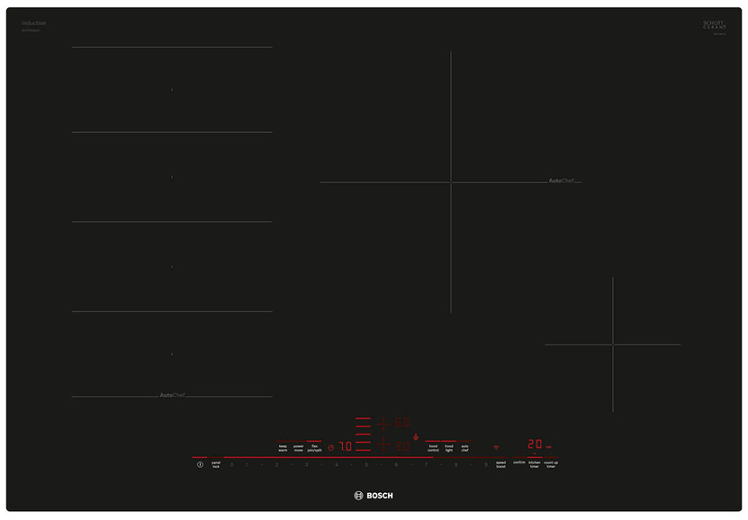 Bosch Benchmark Series 30 Black Frameless Induction Cooktop