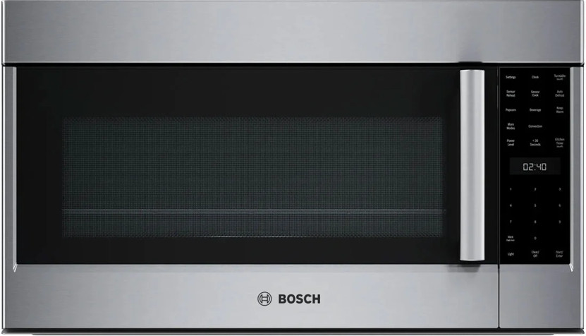 Bosch 800 Series Over-The-Range Microwave 30 Inch in Stainless Steel