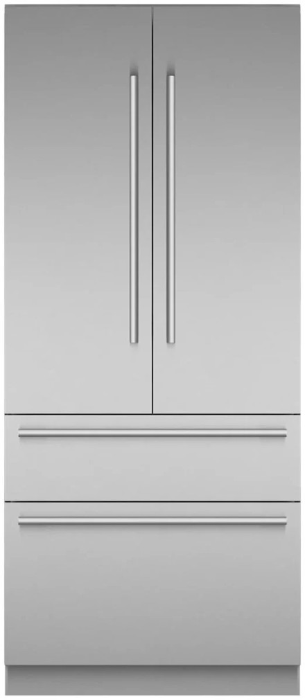 Thermador Freedom Collection 18.9 Cu. Ft. Built-In French Door Refrigerator with Masterpiece Handles 36-Inch in Stainless Steel
