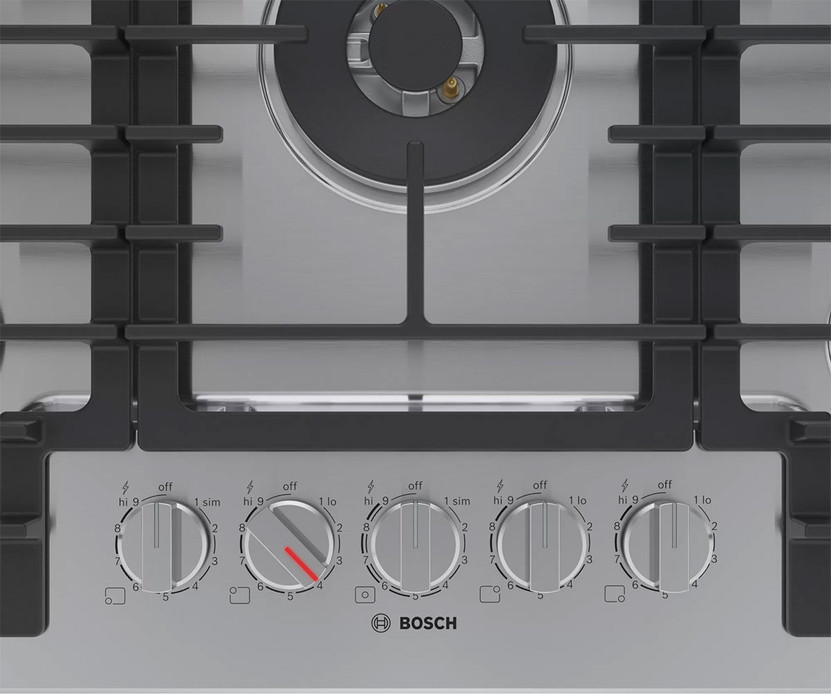 Bosch Gas Cooktop 30 In. 800 Series in Stainless Steel
