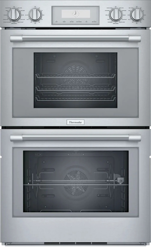 Thermador Professional Series Double Wall Oven Combination With Steam 30 Inch in Stainless Steel