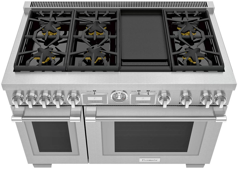 Thermador Professional Series 48 In. Stainless Steel Gas Pro Grand Range With Griddle
