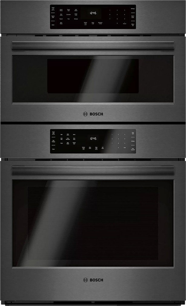 Bosch 800 Series 30 Black Stainless Steel Speed Combination Oven