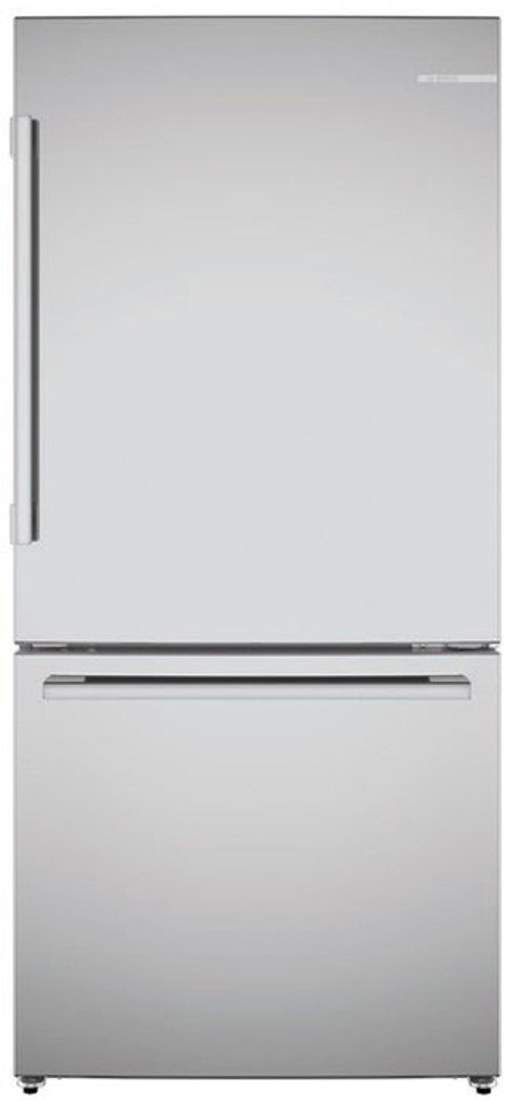 Bosch 100 Series 17.2 Cu. Ft. Counter-Depth Refrigerator 33-Inch Wide in Anti-Fingerprint Stainless Steel