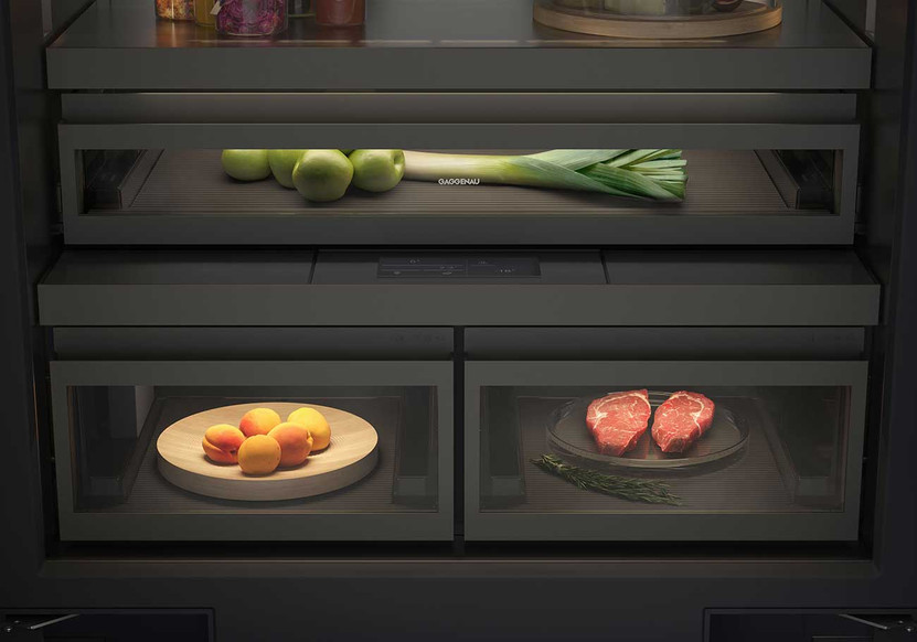 Gaggenau Vario 400 Series 16.7 Cu. Ft. Bottom Freezer Refrigerator 36-Inch Wide in Custom Panel