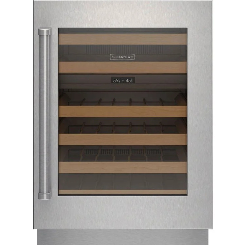 Sub-Zero Stainless Frame Right-Hinge Door Panel With Pro Handle