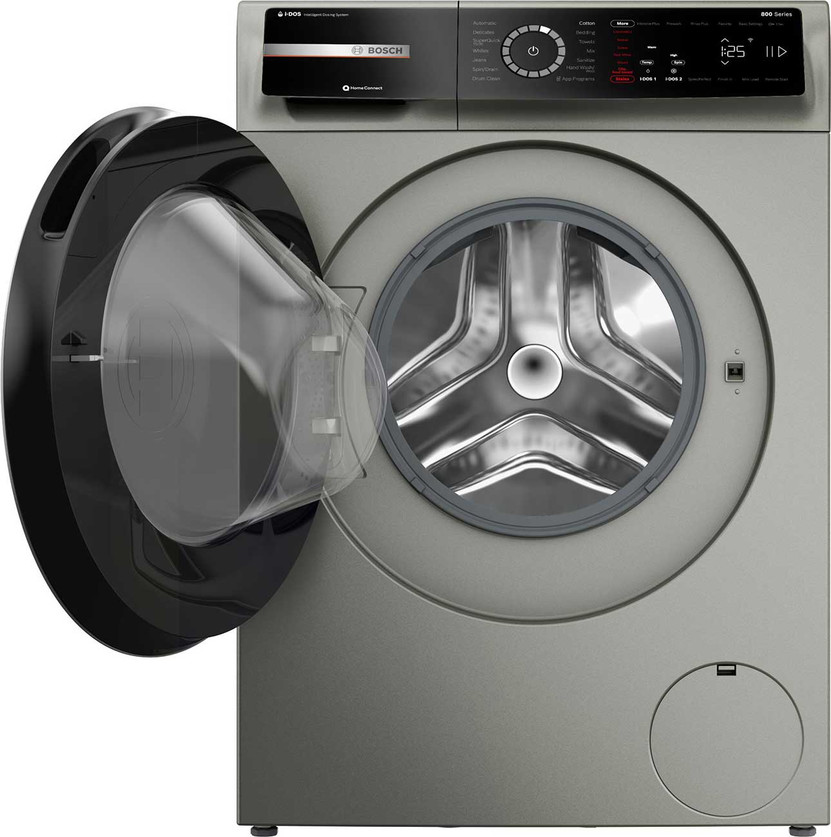 Bosch 800 Series Compact Washer 24 Inch in Pearl Steel
