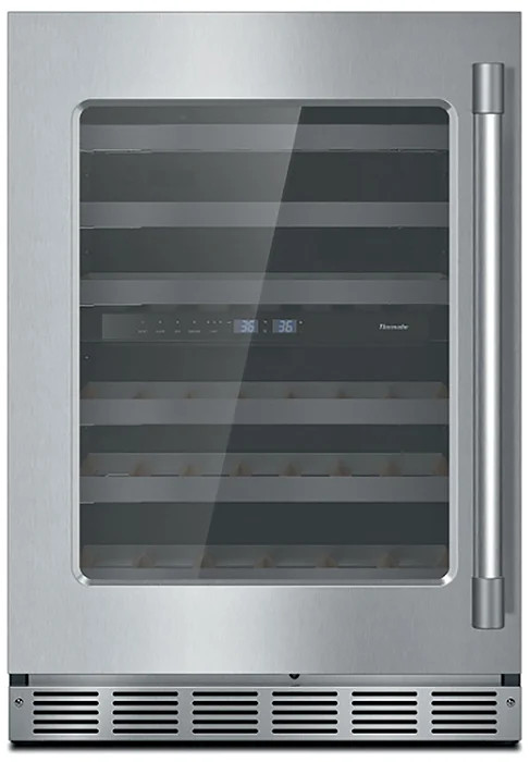 Thermador 24 Stainless Frame Left-Hinge Under-Counter Wine Reserve With Professional Series Handle