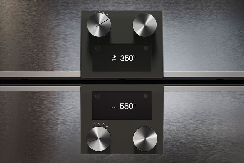 Gaggenau 400 Series 24 Stainless Steel Left-Hinge Bottom Control Combi-Steam Oven