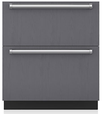 Sub-Zero 30 Panel Ready RefrigeratorFreezer Drawers With Ice Maker