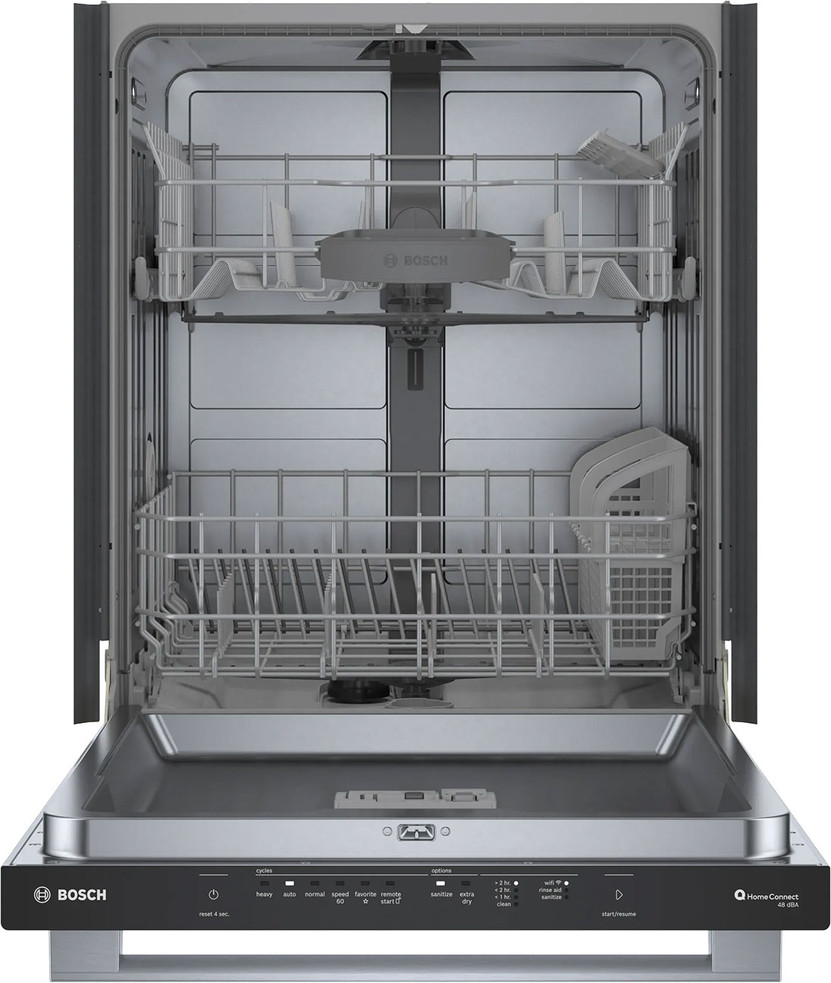 Bosch 100 Series Plus Dishwasher 24-Inch in Anti-Fingerprint Resistant Stainless Steel